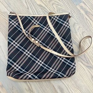 Burberry Nova Check Blue Label Crossbody Bag - Black and Tan with COA